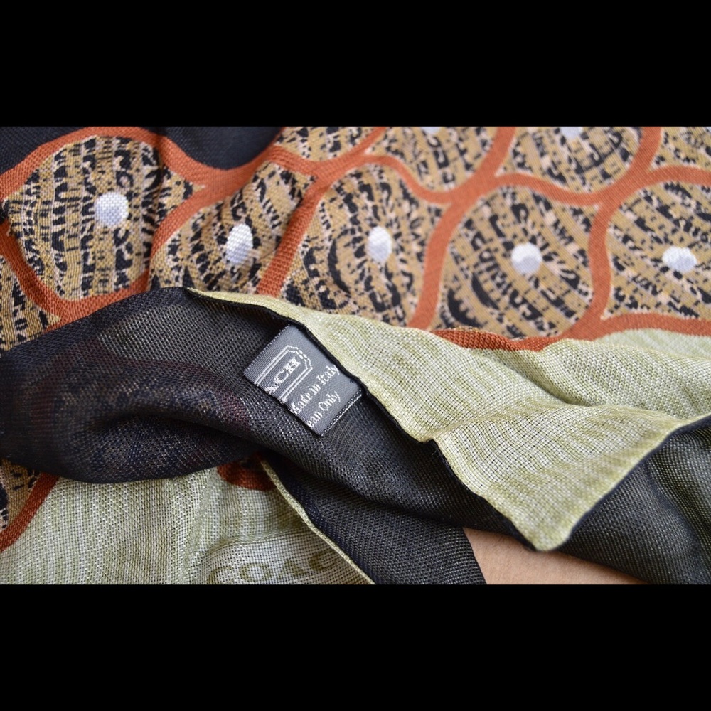Coach Silk Scarf - Picture 4 of 6